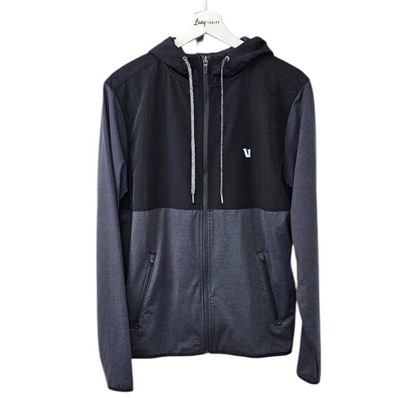 Vuori Mens Sunday Element Jacket, Athletic, Black, Gray, Moisture Wick Size M - Picture 1 of 7
